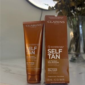 Clarins Self Tanning Milky Lotion Face & Body 125ml / 4.2oz New